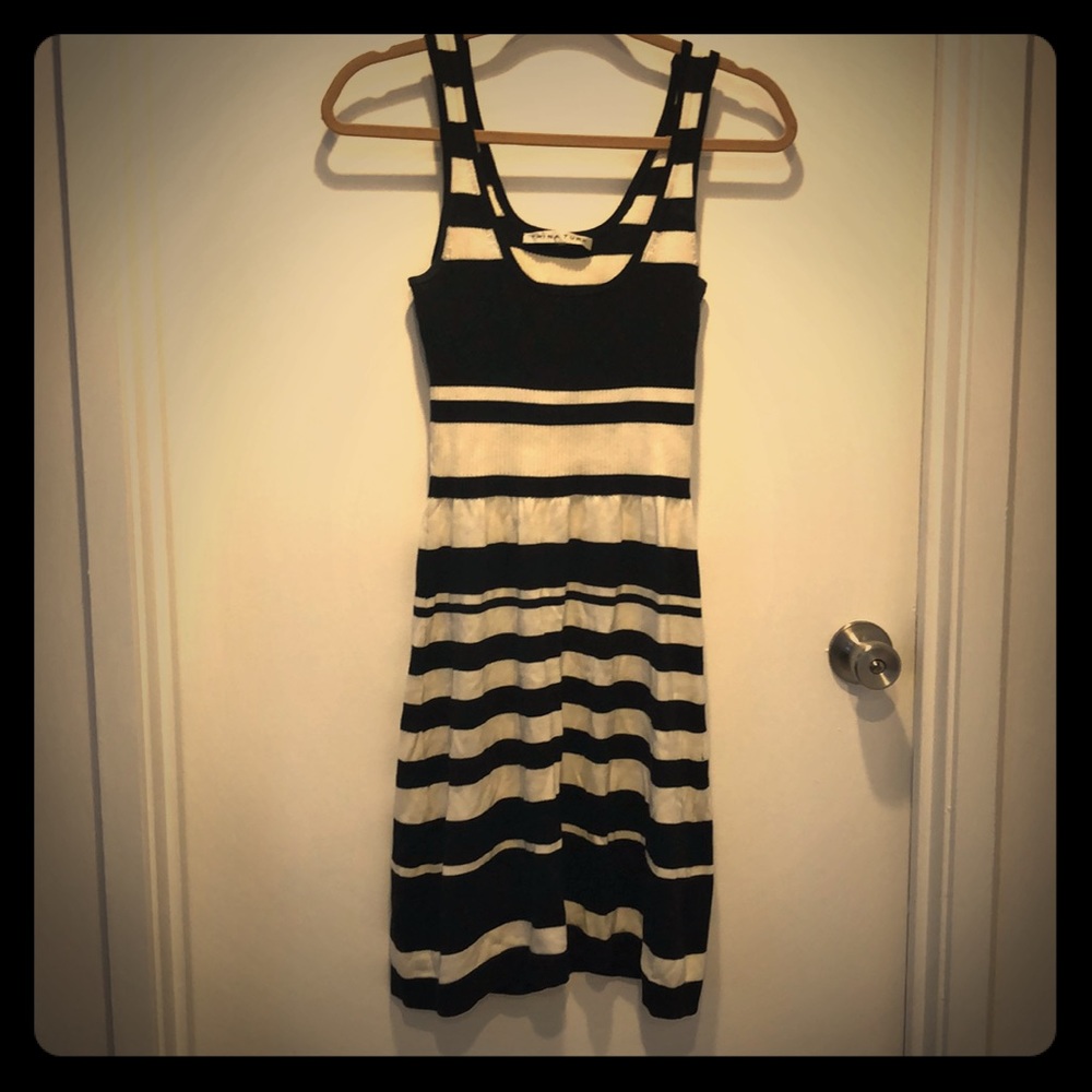Striped knit dress